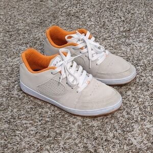 Es Accel Slim X The Nine Club Shoes Grey White Orange 7 Skateboard Sneakers